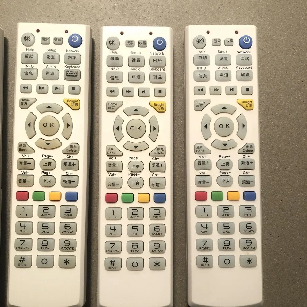 4 Unbranded CR-45Z White Remote Control - In Working Condition